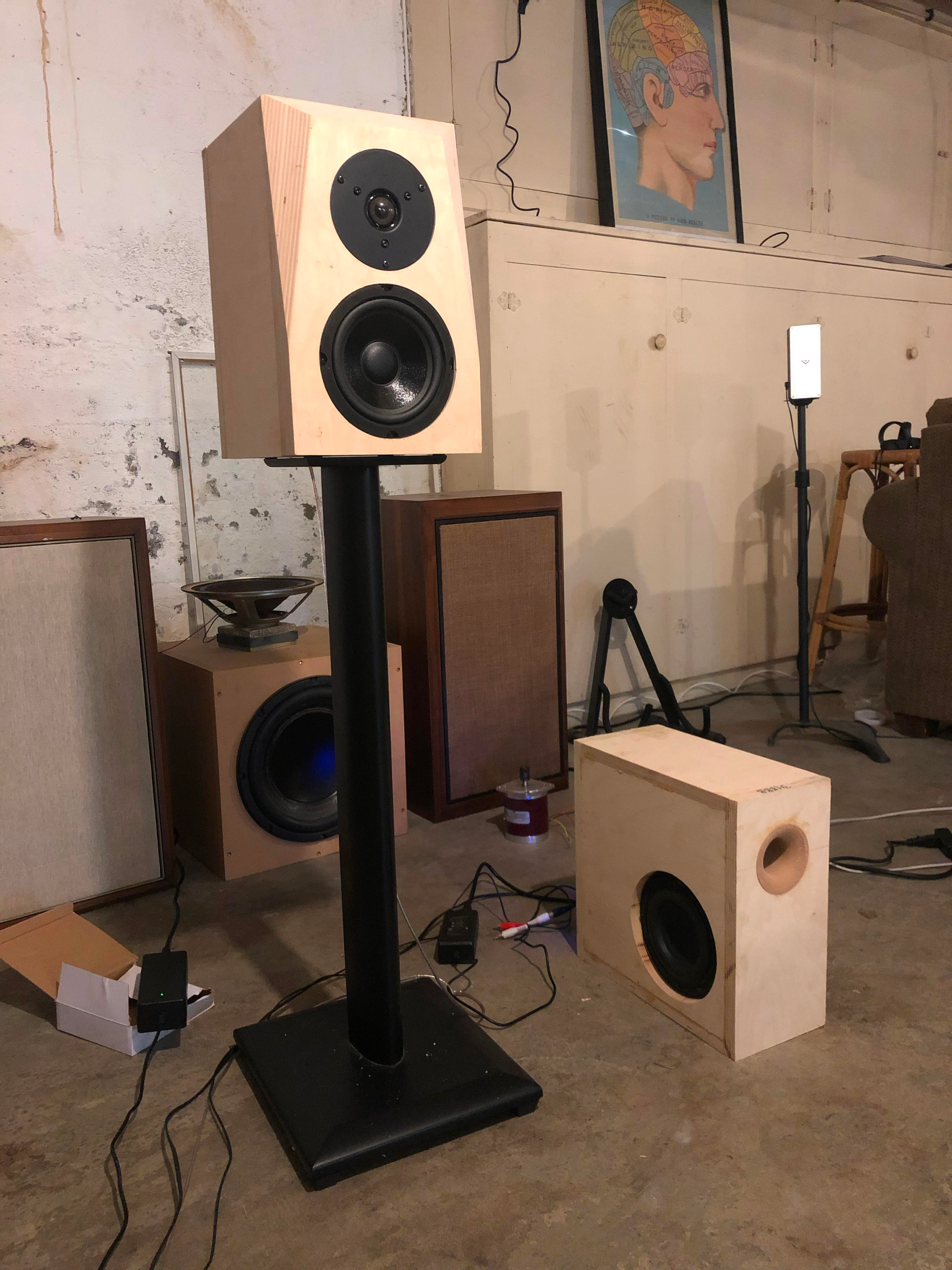 Bookshelf Speakers + Mini Subwoofer